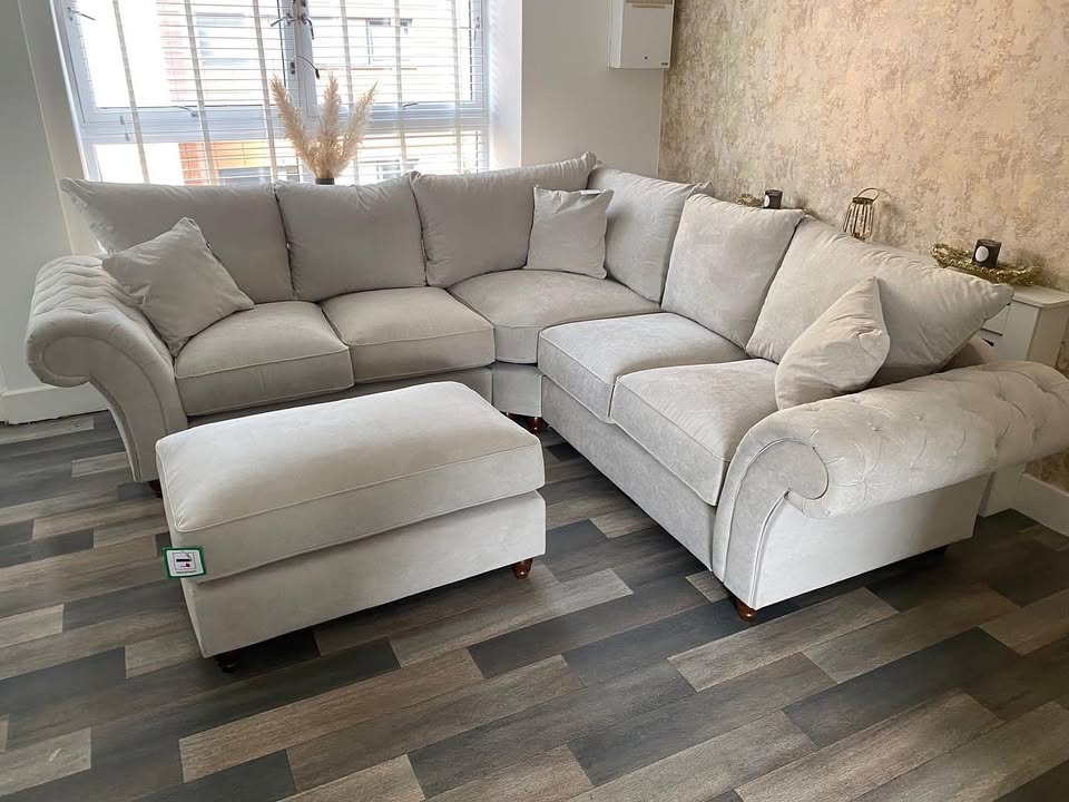 The Heritage Grande | Luxury Scrolled Corner Sofa